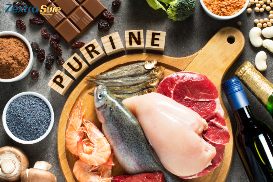 You need to avoid purine-rich foods such as red meat, shellfish, alcohol, etc